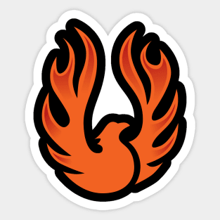 Phoenix Flame Bird Rise From The Ashes Sticker